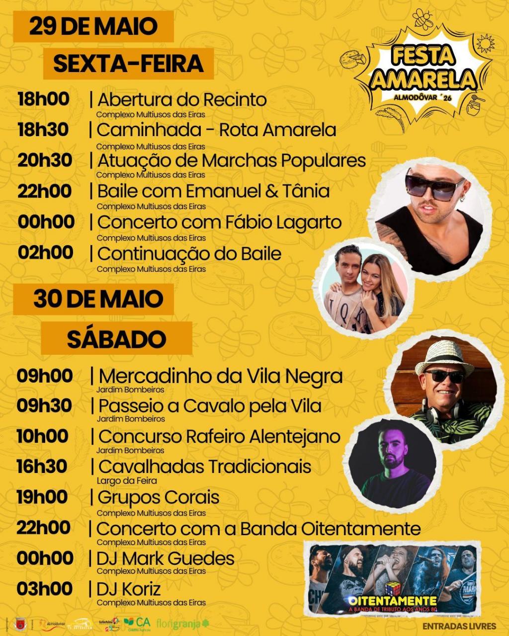 FESTA AMARELA &ndash; ALMOD&Ocirc;VAR &lsquo;26